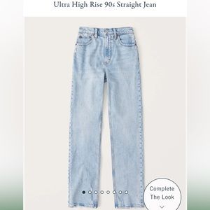 Abercrombie & Fitch Ultra High Rise 90s Straight NWT